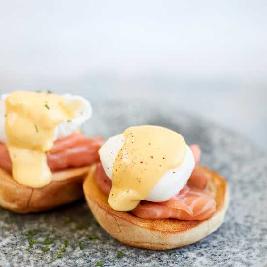 Salmon Eggs Benedict with Hollandaise Sauce