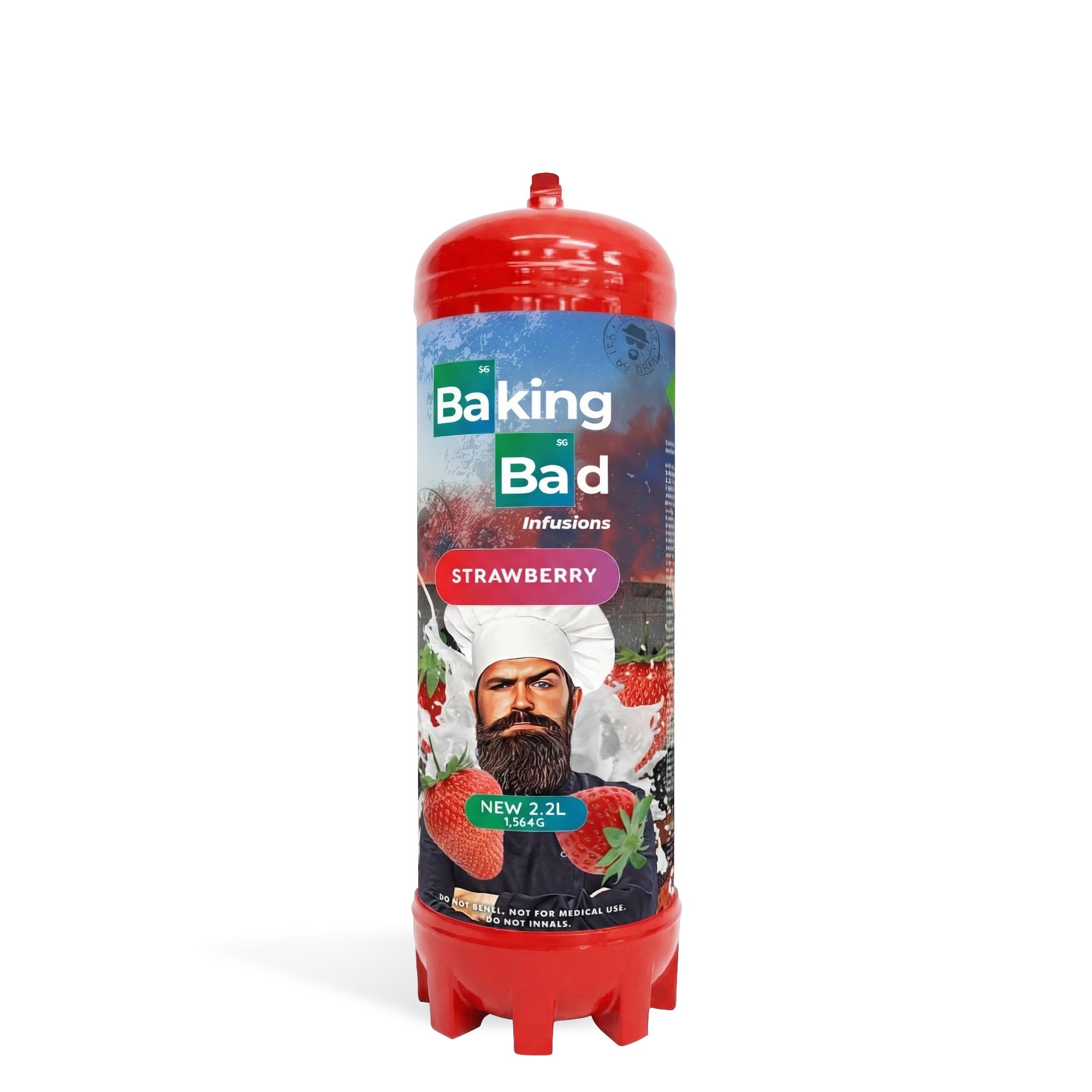 1 x Baking Bad 1364g/2.2L Cream Charger *NEW* Strawberry