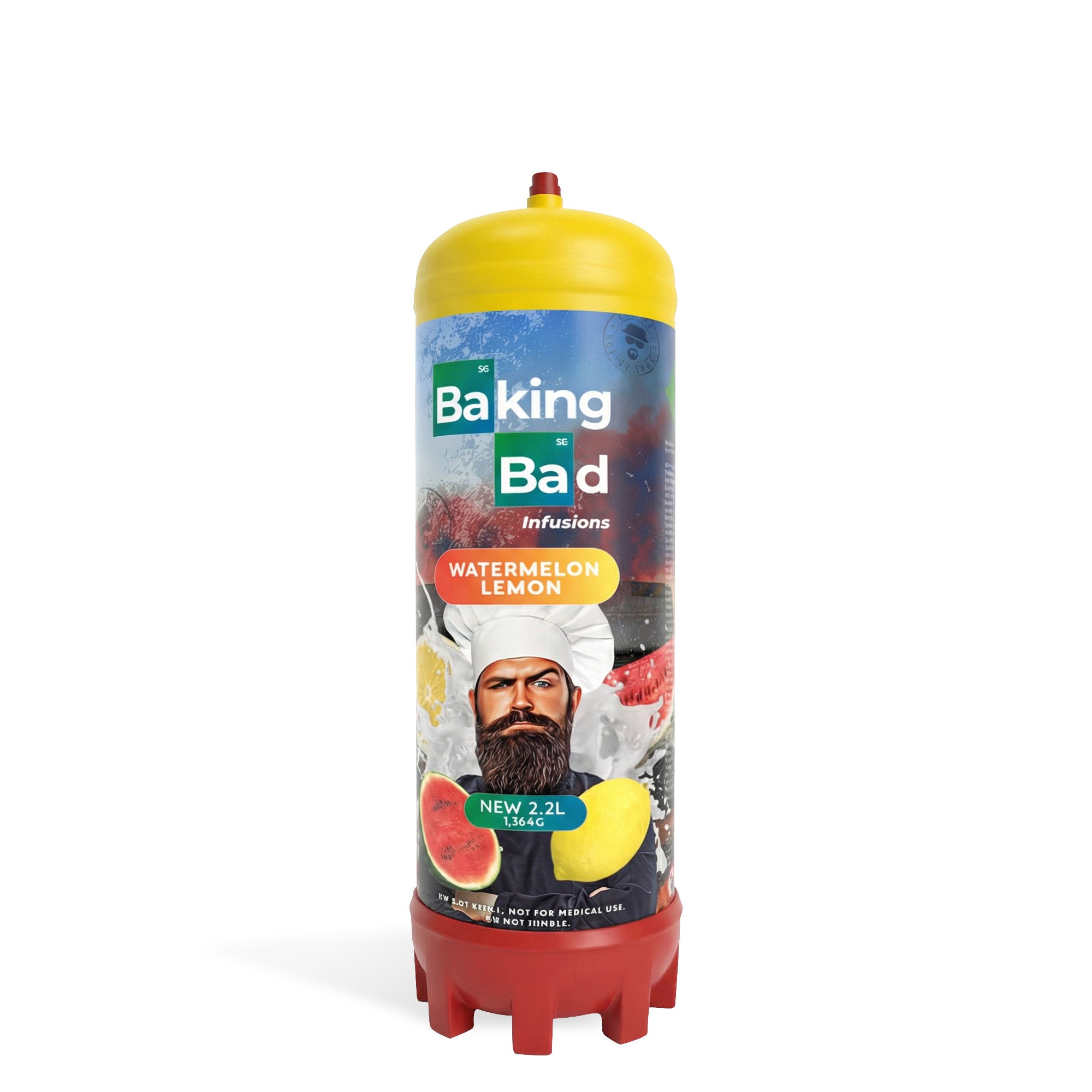 1 x Baking Bad 1364g/2.2L Cream Charger *NEW* Watermelon Lemon