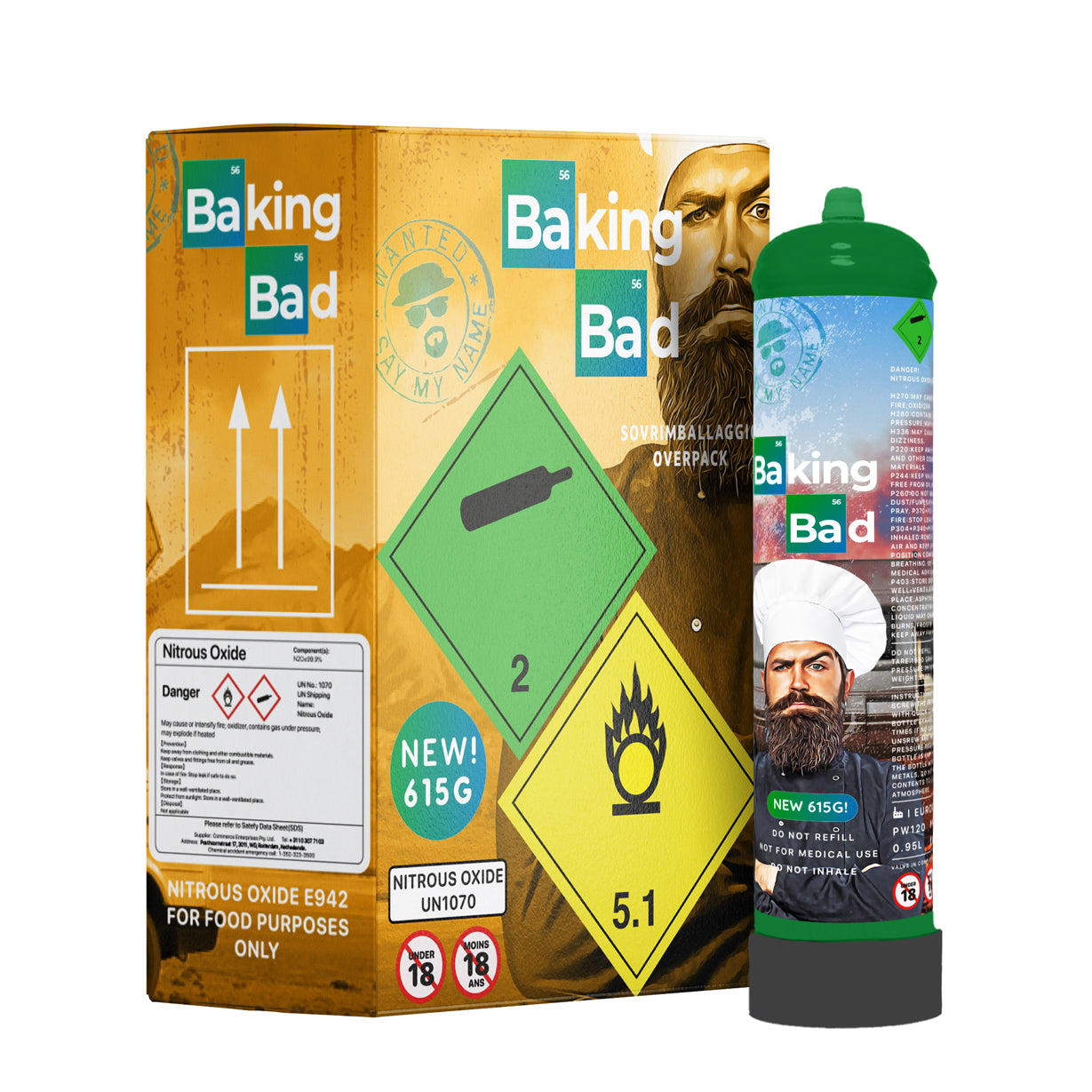 1 x Baking Bad 615G Cream Charger