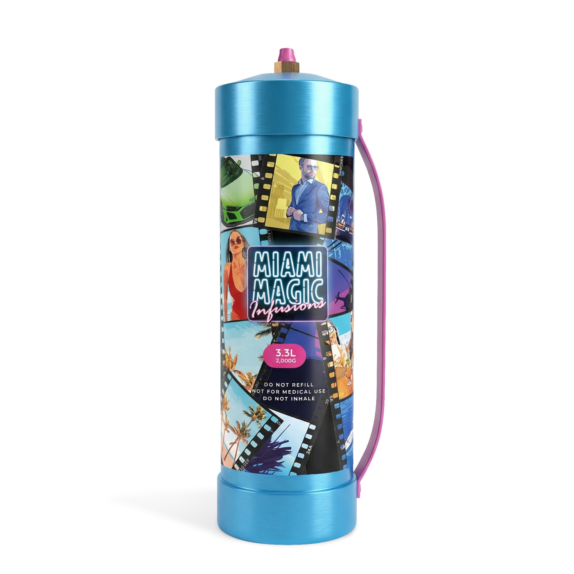 2 x Miami Magic 3.3L/2KG Whipped Cream Chargers -