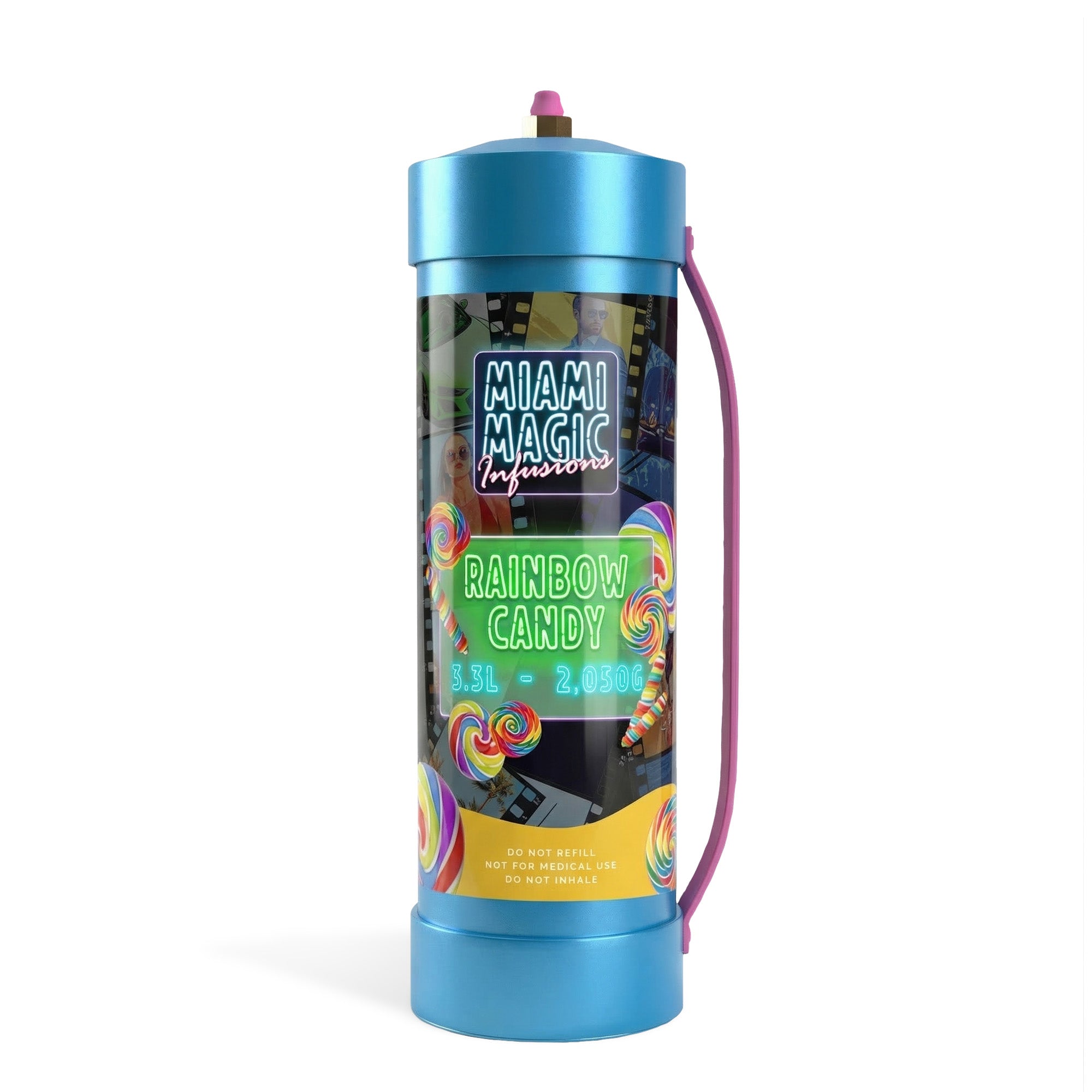 *NEW* 1 x Miami Magic 2kg/3.3L RAINBOW 🌈🍭 Cream Charger