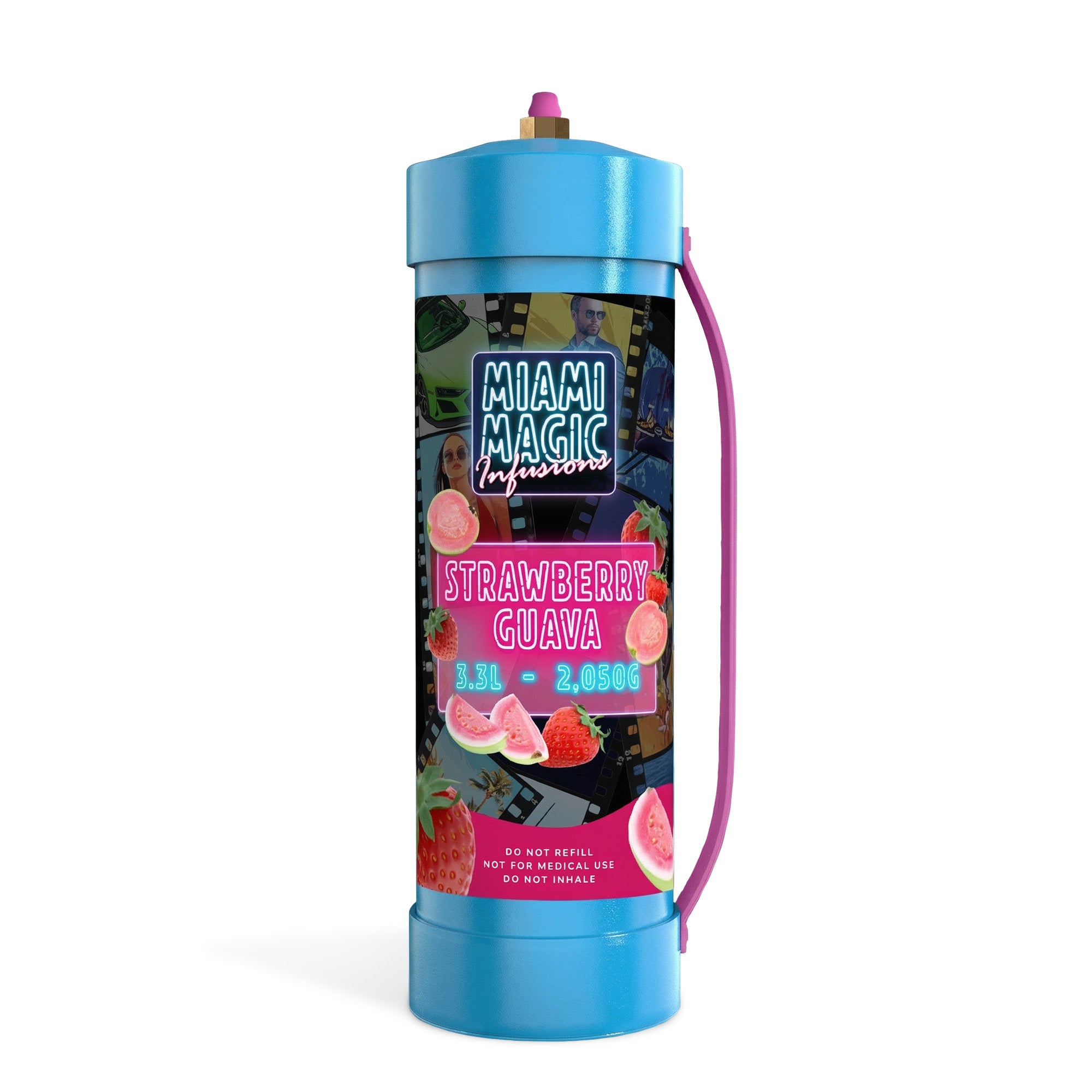 *NEW* 1 x Miami Magic 2kg/3.3L STRAWBERRY GUAVA🍓Cream Charger