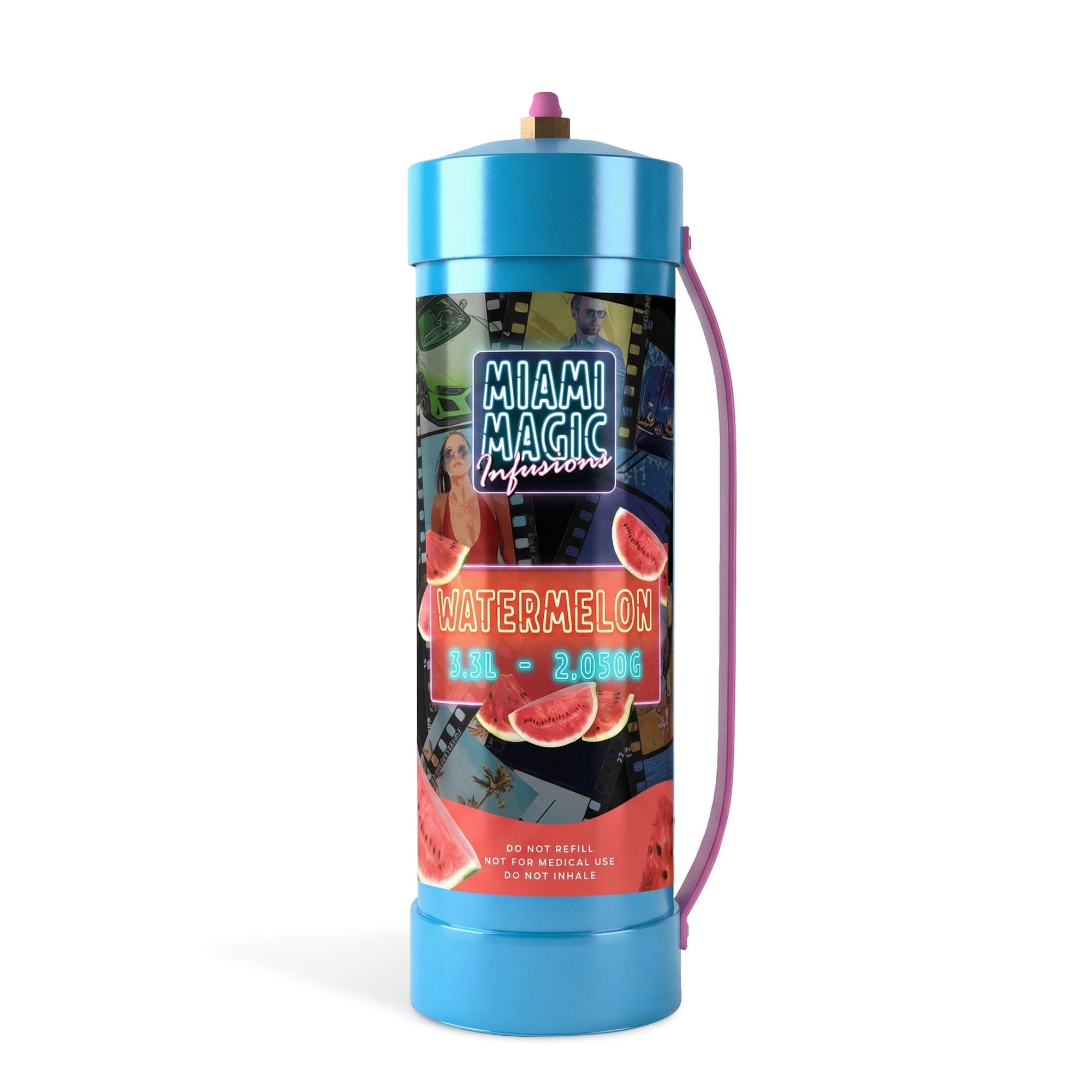 *NEW* 1 x Miami Magic 2kg/3.3L WATERMELON 🍉 Cream Charger