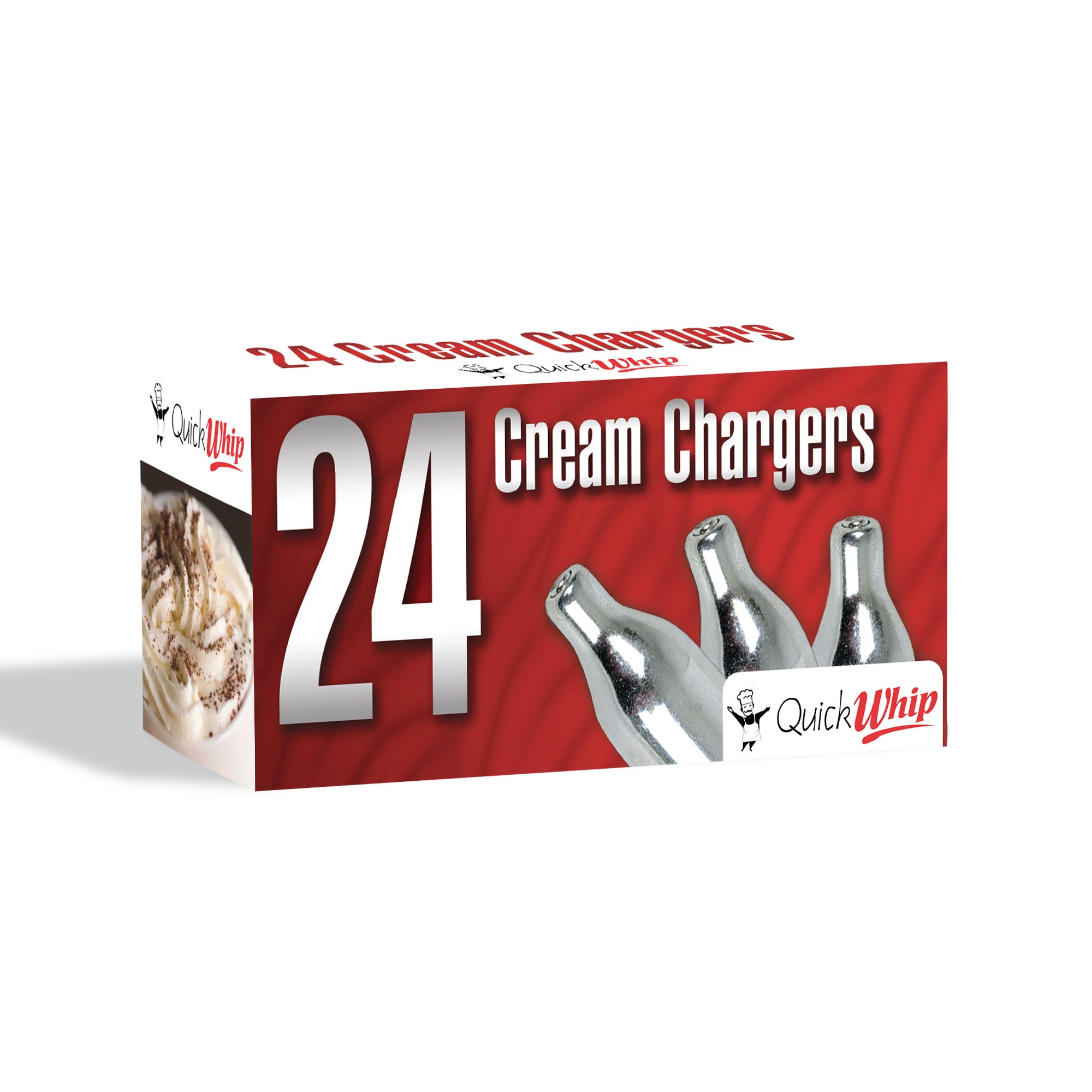 QuickWhip Cream Chargers - 24 Pack
