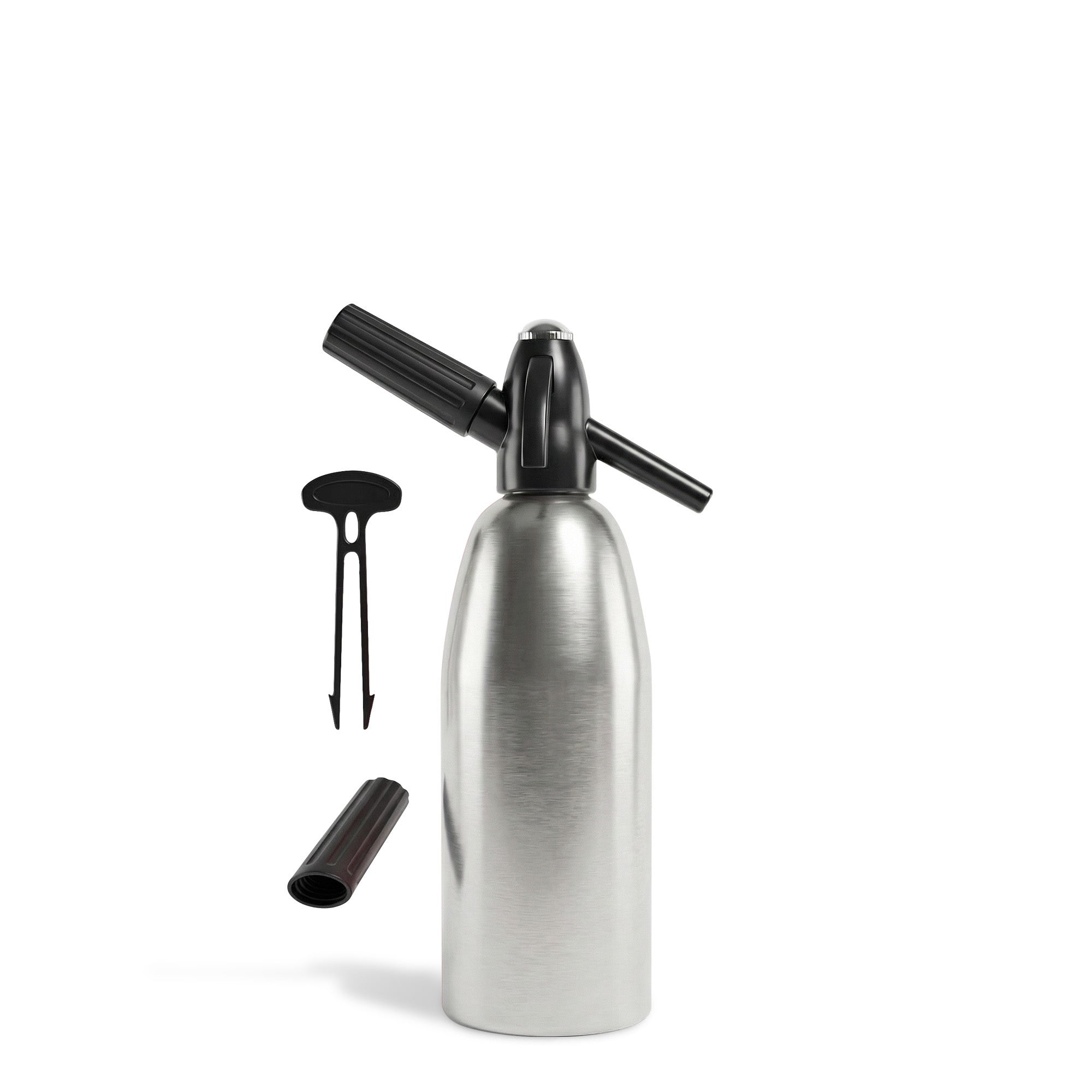 1 Litre QuickWhip Soda Siphon - Silver